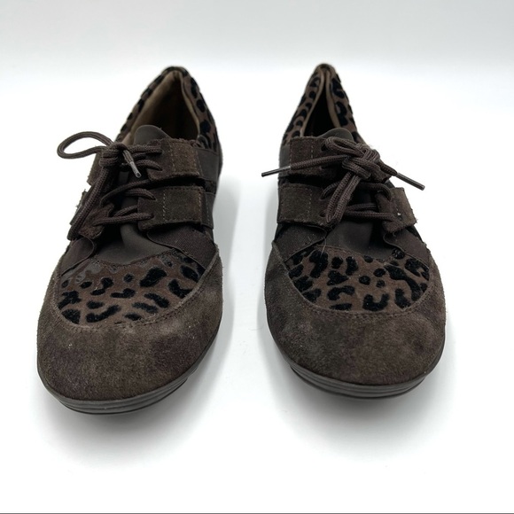 Sesto Meucci brown leopard print sneakers size 5.5 - Picture 4 of 10